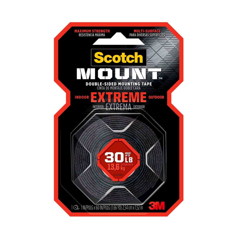 3M Scotch 414H Extremely Strong DoubleSided Mounting Tape, 1 in x 60 in Roll 25,4mm x 1.52m,