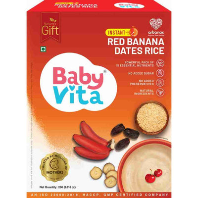 Babyvita Instant Red Banana Dates Rice Powder, 300g