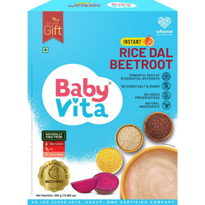 Babyvita Instant Rice Dal Beetroot Powder, 300g