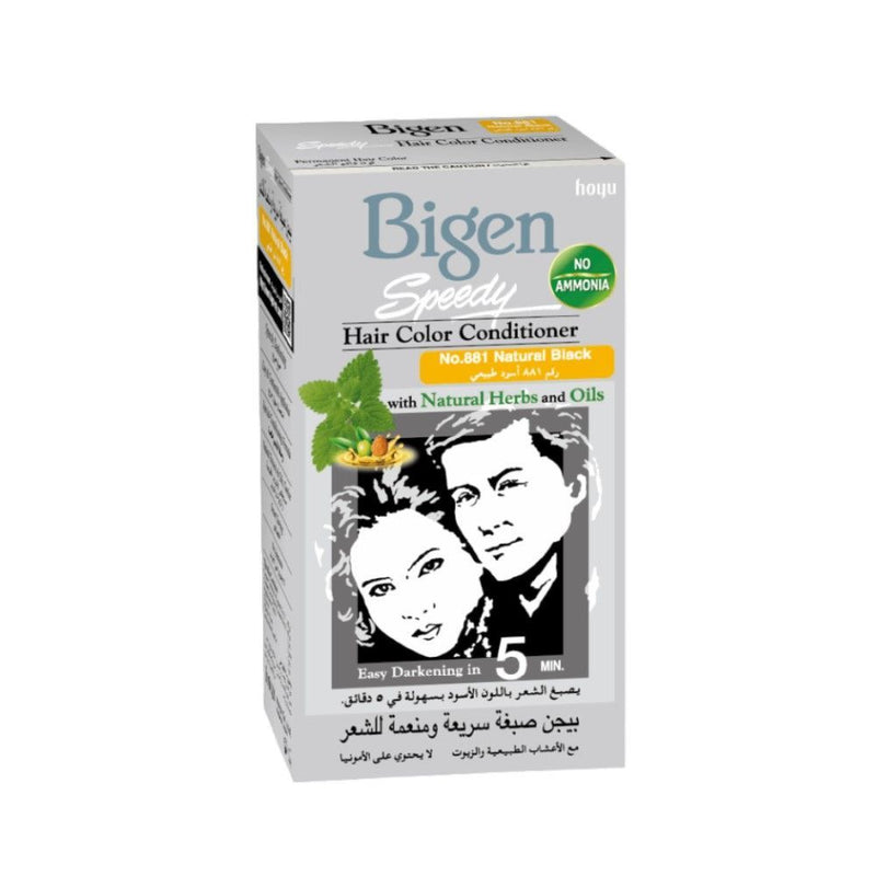 Bigen Speedy Hair Color Conditioner - No.881 Natural Black