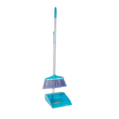 Britemax Long-Handle Broom & Dustpan with Comb Teeth Set