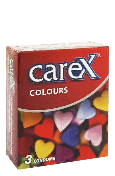 Carex Colored Condoms, 3 Pieces