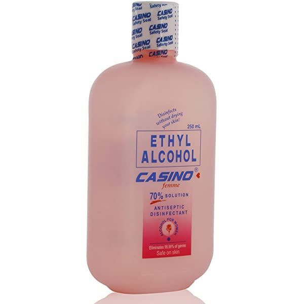 Casino Ethyl Alcohol 70% Antiseptic Disinfectant Solution, 250ml