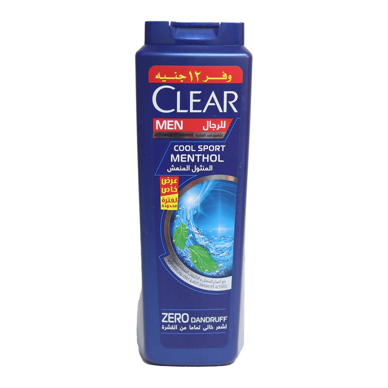 Clear Cool Sport Menthol Shampoo, 600ml