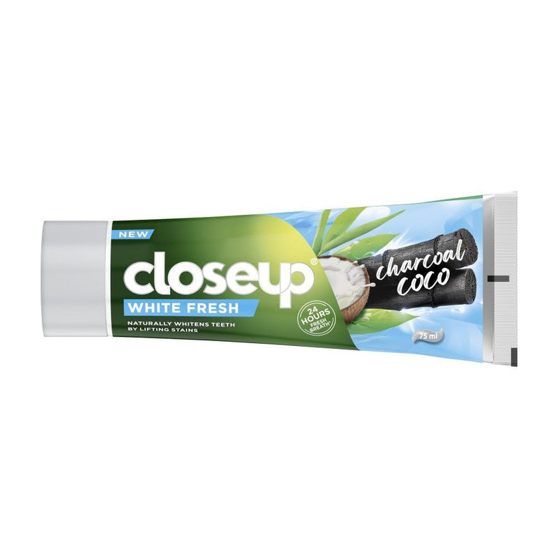 Closeup White Fresh Whitening Toothpaste with Charcoal & Coconut, 75ml