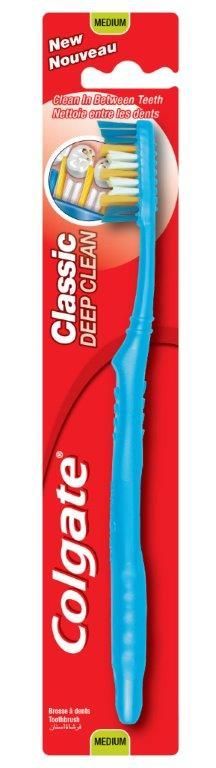 Colgate Classic Deep Clean Medium Toothbrush, 1 Piece