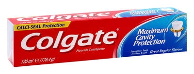 Colgate Maximum Cavity Protection Fluoride Toothpaste with Calcium, 120ml