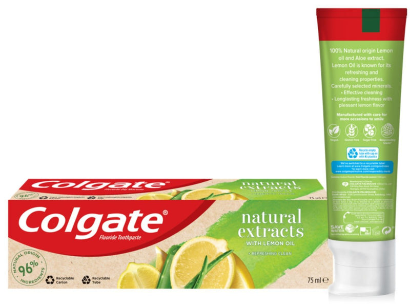Colgate Natural Extracts Lemon Oil Fresh Breath Toothpaste, 75ml
