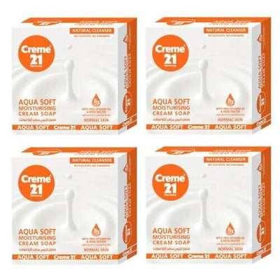 Cream 21 Aqua Soft Soap 4 x 125g