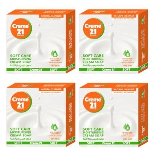 Cream 21 Soft Care Moisturising Cream Soap  25 g × 4 packs