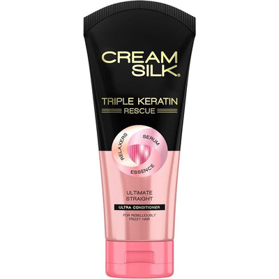 Cream Silk Triple Keratin Rescue Ultimate Straight Conditioner, 170ml