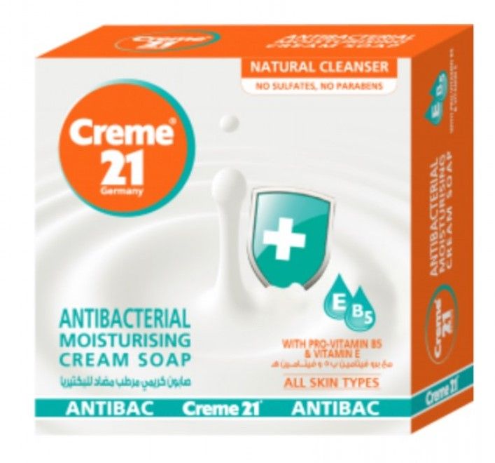 Creme 21 Anti-Bacterial Moisturizing Cream Soap, 125g