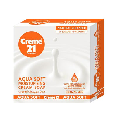Creme 21 Aqua Soft Moisturising Soap, 125g