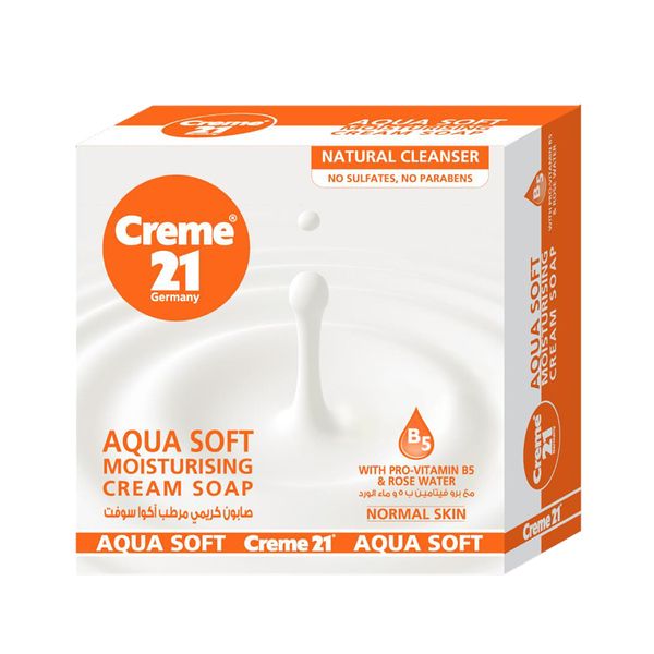 Creme 21 Aqua Soft Moisturising Soap, 125g