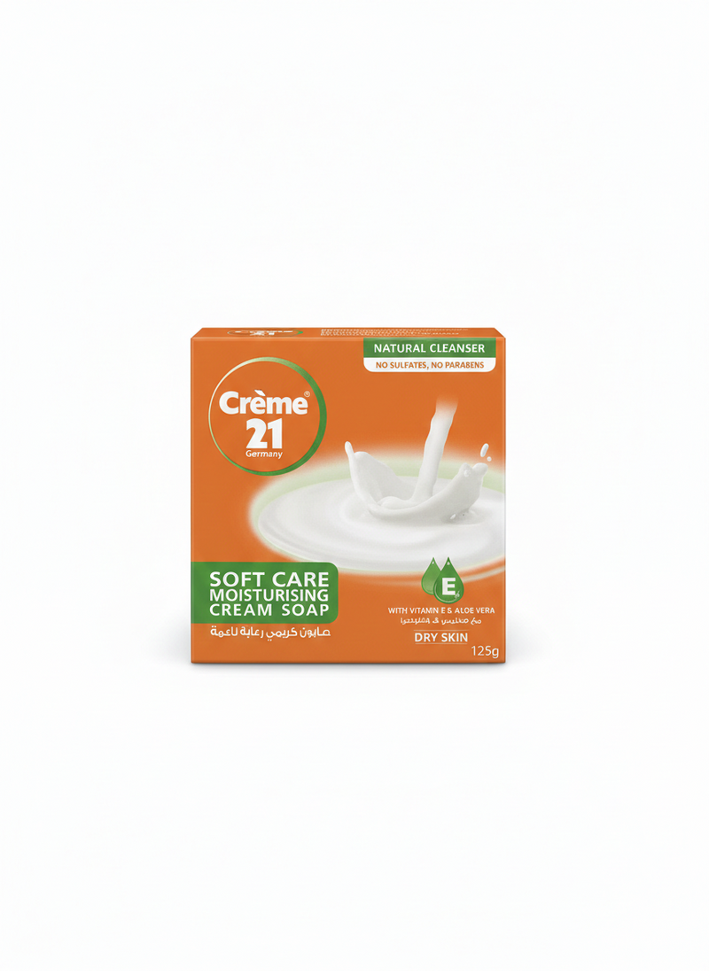 Creme 21 Soft Care Moisturising Soap, 125g