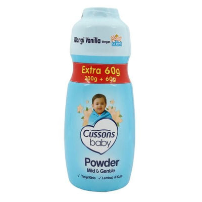 Cussons Mild & Gentle Baby Powder, 200g+60g
