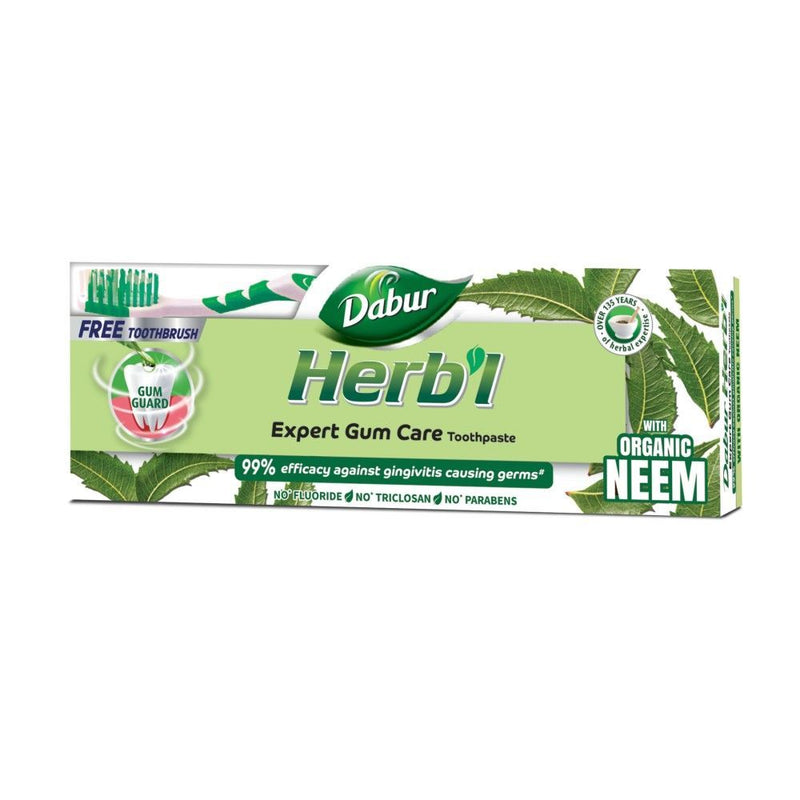 Dabur Herbal Toothpaste Neem 150g + Toothbrush