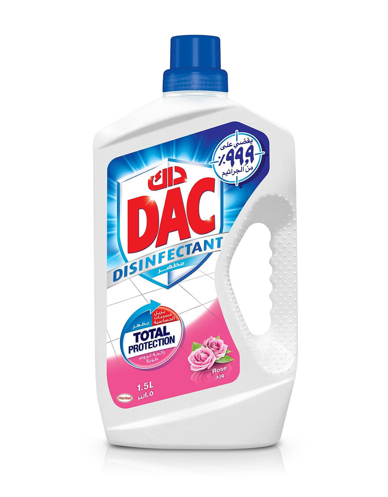 Dac Rose Disinfectant Liquid with Covid Sticker, 1.5L