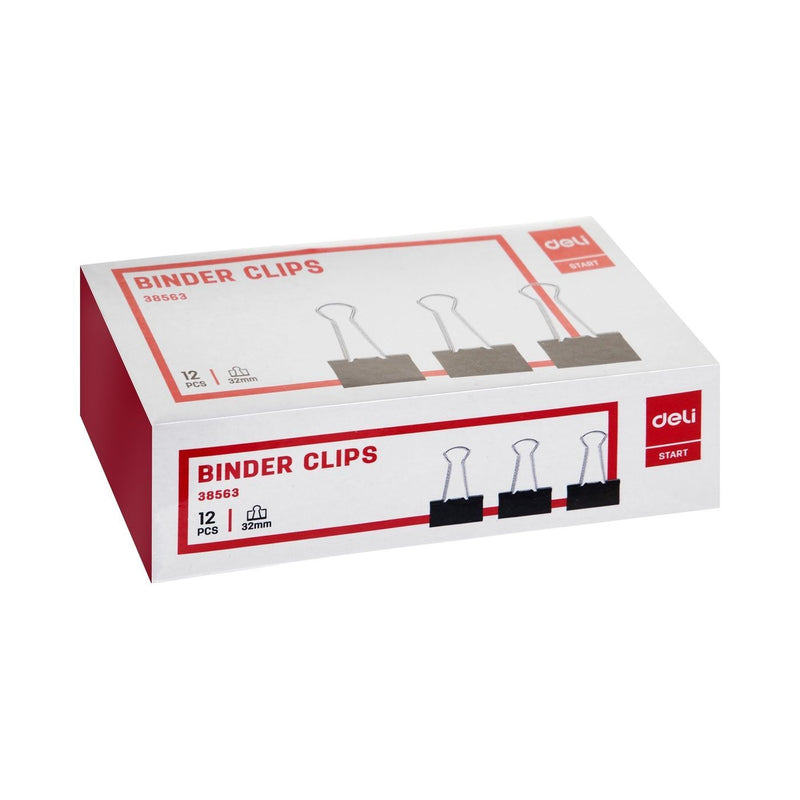 Deli Binder Clip Box 32 Mm