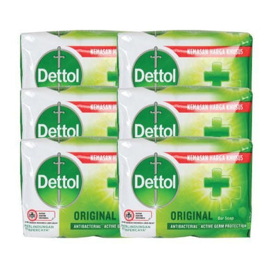Dettol Original Antibacterial Soap, 6x100g