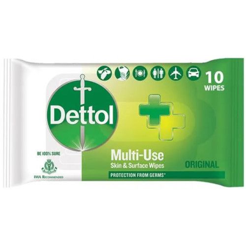 Dettol Wipes Original, 10 Wipes