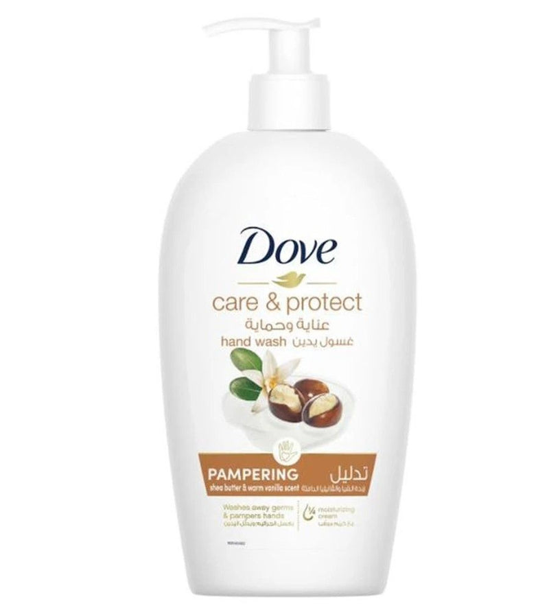 Dove Care & Protect Nourishing, Pampering & Moisturizing Liquid Hand Wash with Shea Butter & Warm Vanilla Scent, 250ml