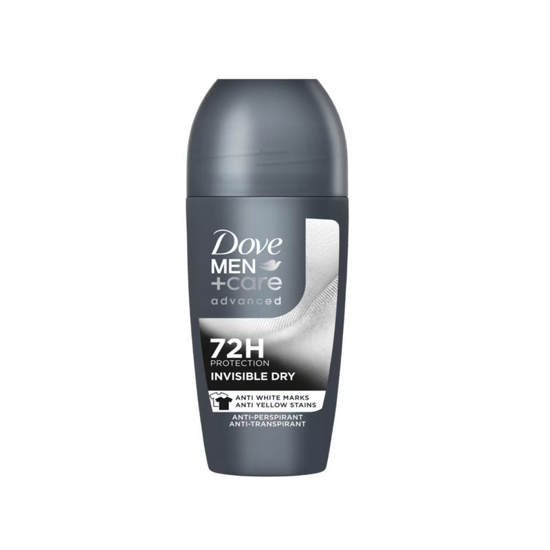 Dove Men+Care Advanced Antiperspirant Roll-On Deodorant, Invisible Dry, 50ml