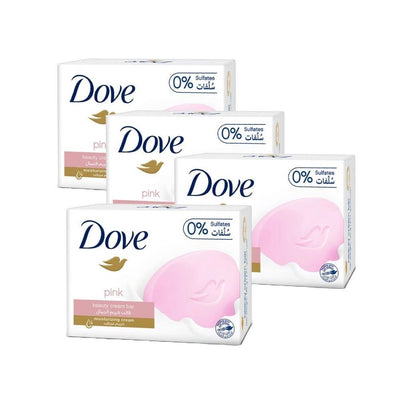 Dove Pink Beauty Cream Soap Bar, 4x125g