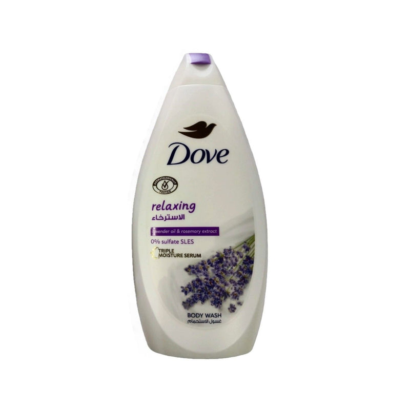 Dove Relaxing Triple Moisture Serum Body Wash Extracted By Lavender Oil & Rosemary, 500ml