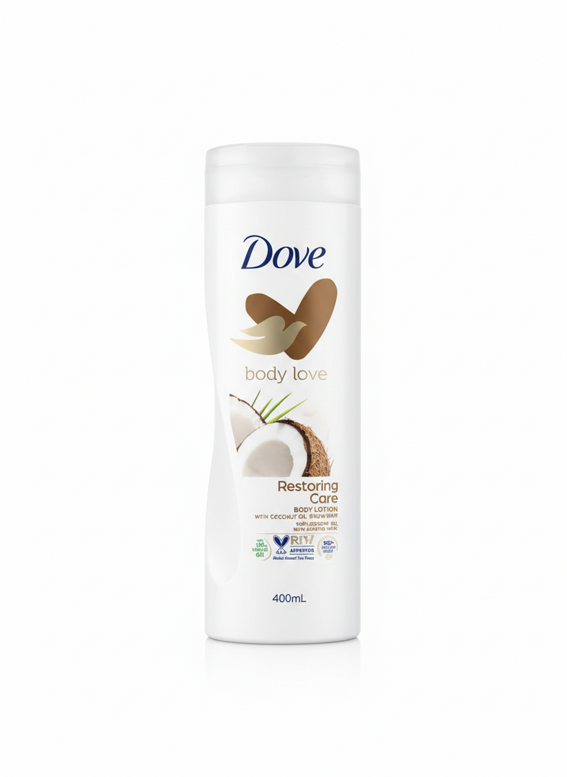Dove Restoring Care Body Lotion With Coconut Oil & Almond Milk, 400ml