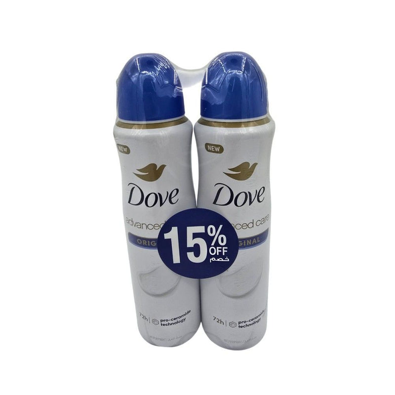 Dove Woman Original Deodorant Spray, 2x150ml