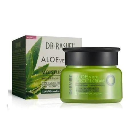 Dr.Rashel Aloe Vera Moisture Cream Skin Natural 3 in 1 Moisturizer, 50g