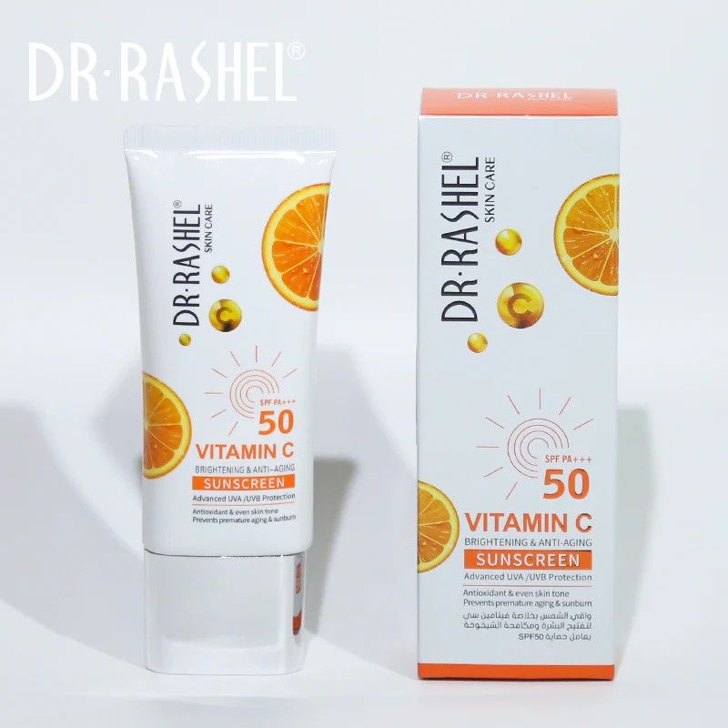 Dr.Rashel Vitamin C Brightening & Anti-Aging Sunscreen SPF50, 50g
