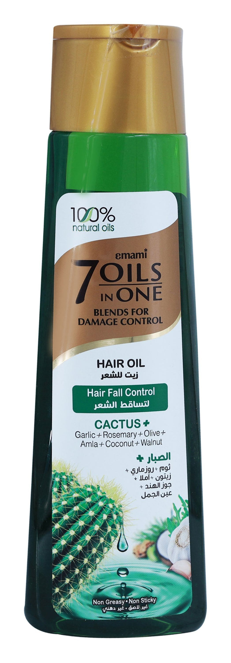 Emami Damage Control Non-Greasy Anti-Hair Fall Hair Oil with Cactus, Garlic & Rosemary Extract, 300ml
