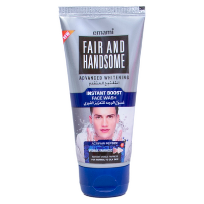 Emami Fair And Handsome Advanced Whitening Instant Boost Face Wash, 50g