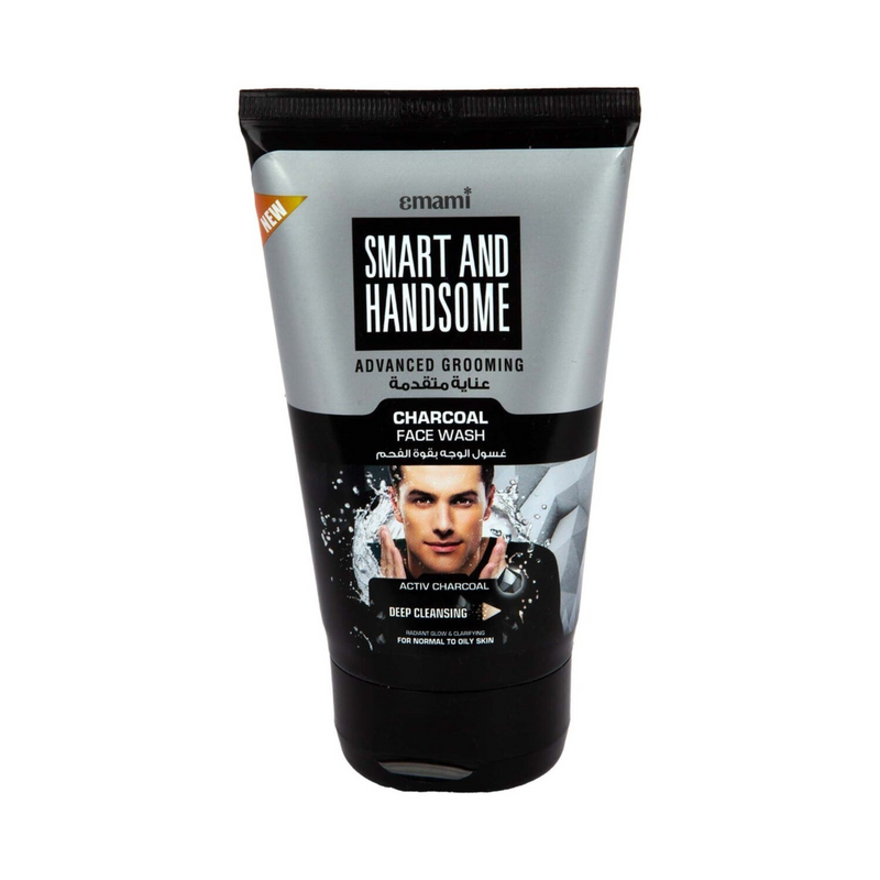 Emami Smart And Handsome Advanced Whitening Charcoal Face Wash, 50g