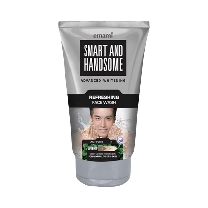 Emami Smart & Handsome Advanced Whitening Refreshing Face Wash, 50ml