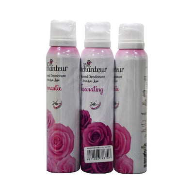 Enchanteur Assorted Body Mist, 3x150ml