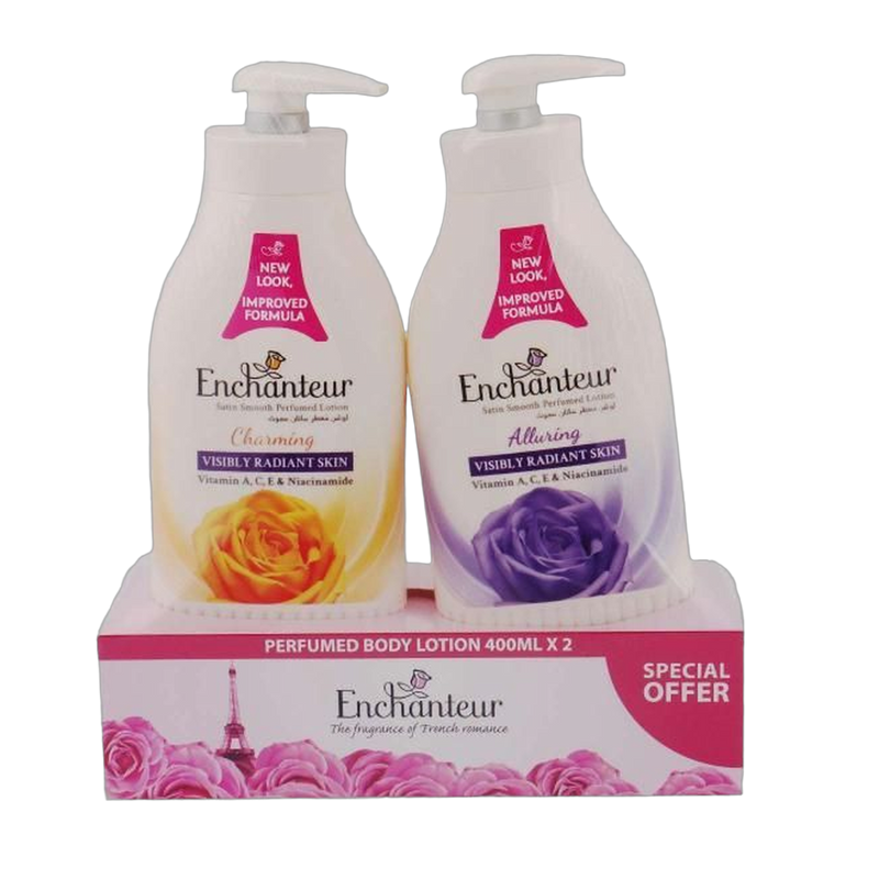 Enchanteur Perfumed Body Lotion, 2x400ml