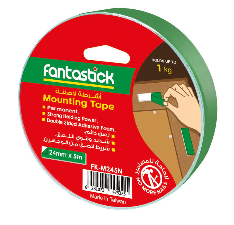 Fantastick Double Sided Mounting Tape 24mmx5m