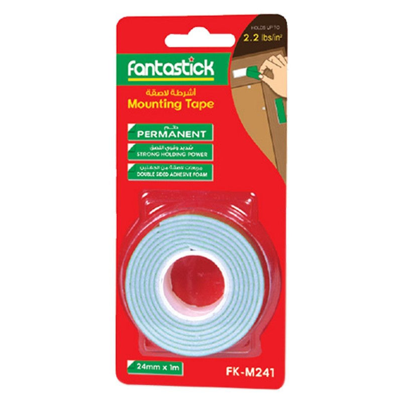 Fantastick Mounting Double Sided Adhesive Foam Tape 24 mm x 1 mm