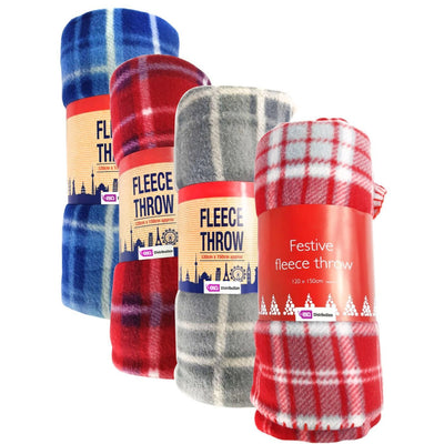 Fleece Blanket Assorted 160*190Cm