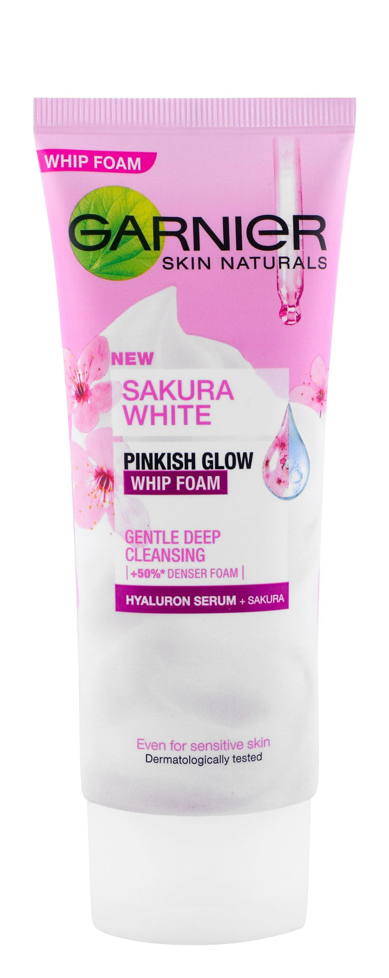 Garnier Skin Sakura White Pinkish Glow Whip Foam, 100ml