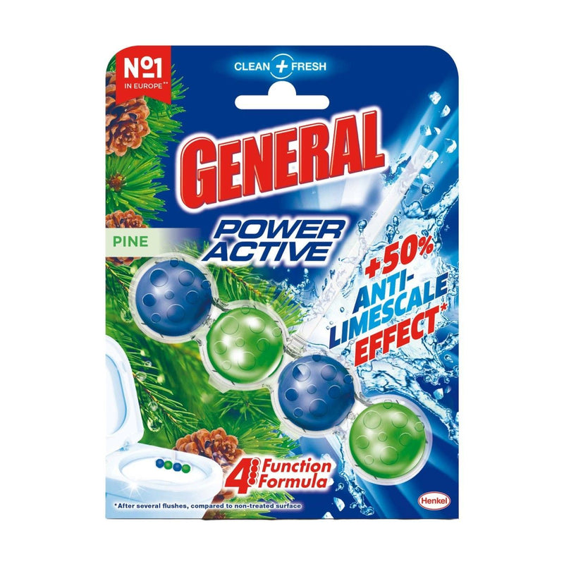 General Power Active Pine Rim Block Toilet Cleaner, 50g