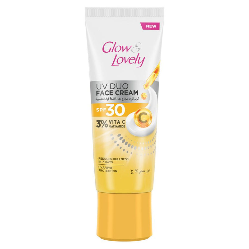 Glow & Lovely UV Duo 3% Vitamin C & Niacinamide Face Cream SPF30 PA+++, 50g