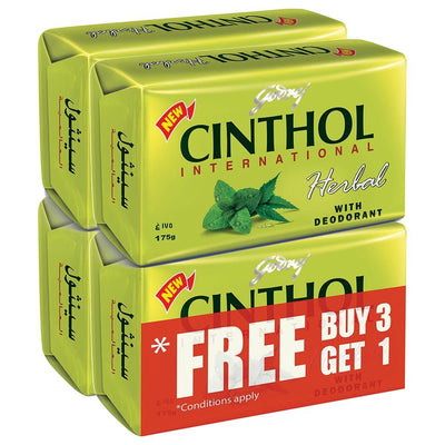 Godrej Cinthol Soap Herbal, 4x175g