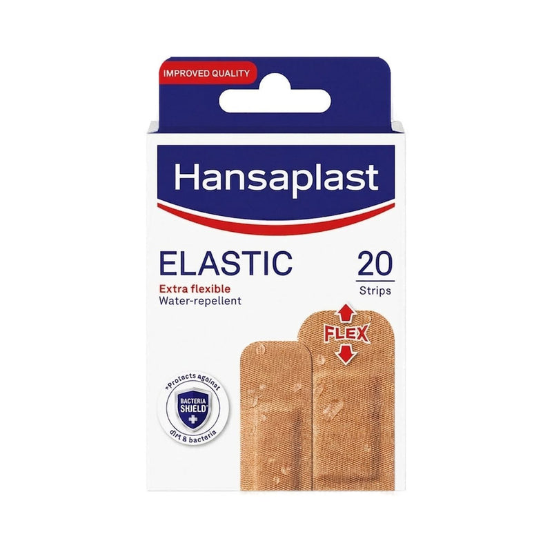 Hansaplast Elastic Water Repellent Extra Flexible Bandages, 20 Pieces