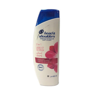 Head & Shoulders Smooth & Silky Anti-Dandruff Shampoo for Dry and Frizzy Hair, 400ml