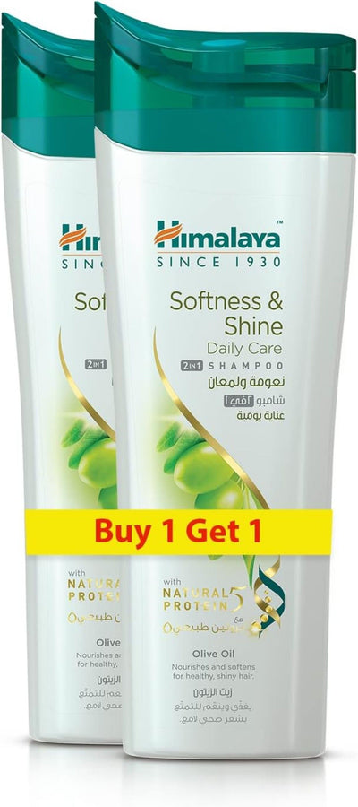 Himalaya Daily Care 2 in 1 Soft & Shine Shampoo, 2x400ml