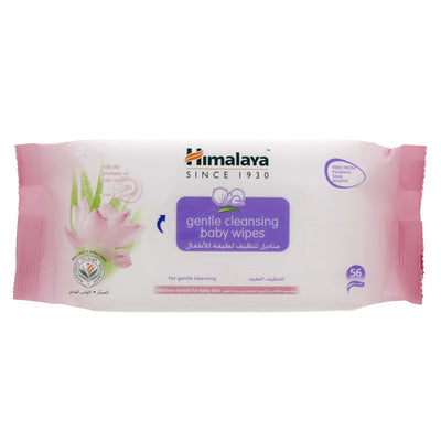 Himalaya Extra Soft Cleansing Baby Wipes with Aloe Vera & Indian Lotus, 56 wipes